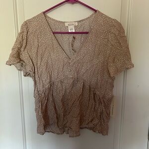 Urban Romantic Floral Blouse L